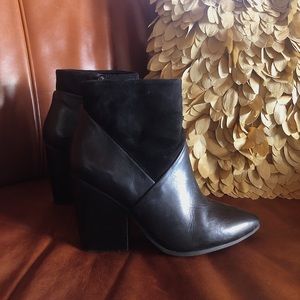 ✨ Black Suede & Leather Booties ✨